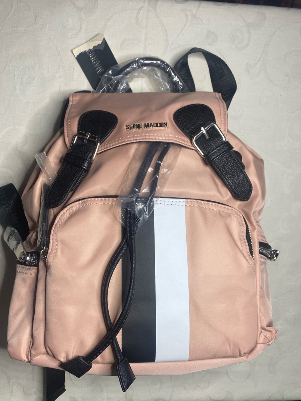 NWT Steve Madden  BFoxx Blush Pink Nylon Backpack